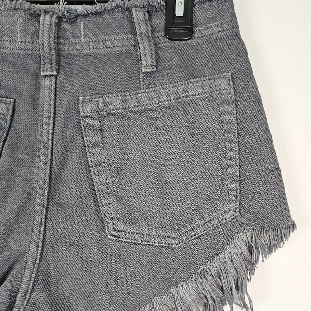 Free People | We The Free Becket Gray Denim Slouchy Cutoff Short 26 OB1136900 - Picture 5 of 10